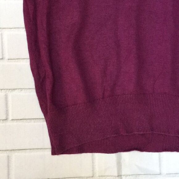 MODA International purple silk & cashmere sweater - Picture 4 of 8